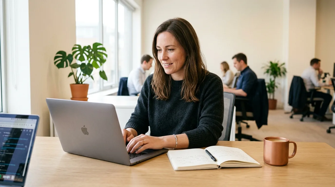 A professional workspace setup for conducting how to run b2b demo calls efficiently.